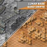 BattleTech Battlemat Alien Worlds Lunar Base Sand Drifts