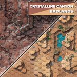 BattleTech Battlemat Alien Worlds Crystalline Canyon Badlands